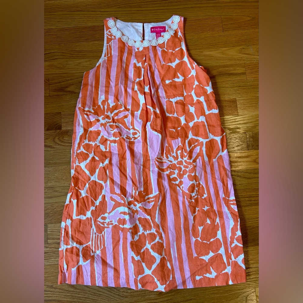 Girl’s XL Lilly Pulitzer giraffe dress
